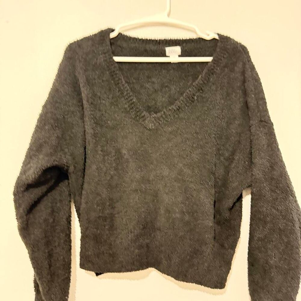 Stars-above Women's Grey and Black Jumper